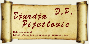 Đurđa Pijetlović vizit kartica